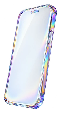 水晶玻璃质感的智能手机